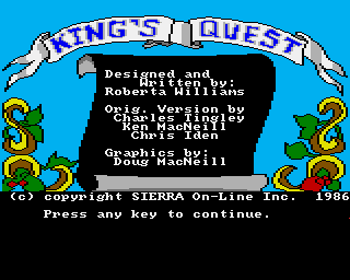 King's Quest title screen